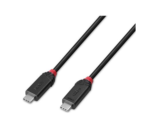 CABLE USB4 240W TYPE C 0.5M/BLACK LINE 37000 LINDY