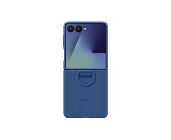 Samsung Galaxy Flip7 Silicone Case with Ring Blue