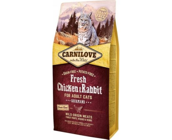 Carnilove Carnilove Cat Fresh Chicken & Rabbit Gourmand - kurczak i królik 2kg