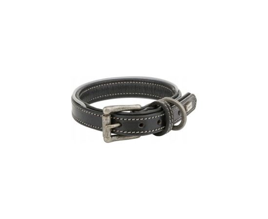 AVA Obro�a sk�rzana, S: 33-40 cm/20 mm, czarny