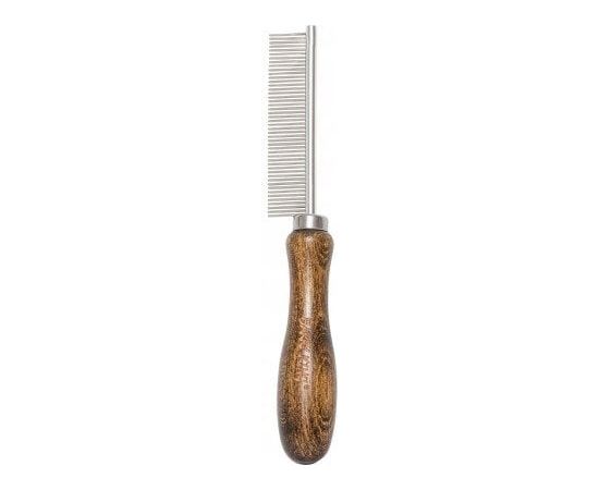 Beta Tools Ekskluzywny grzebie�,dla zwierz�t, z metalow� nasad�, drewno bukowe, 47 pin�w, wym. 2,1x18,6cm