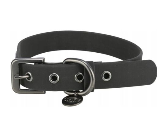 Trixie CityStyle collar, PVC, M–L: 40–47 cm/25 mm, black