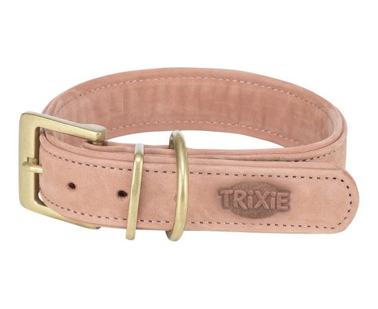 Trixie Pure, obro�a, dla psa, sk�rzana, r�owa, L: 47�54 cm/40 mm