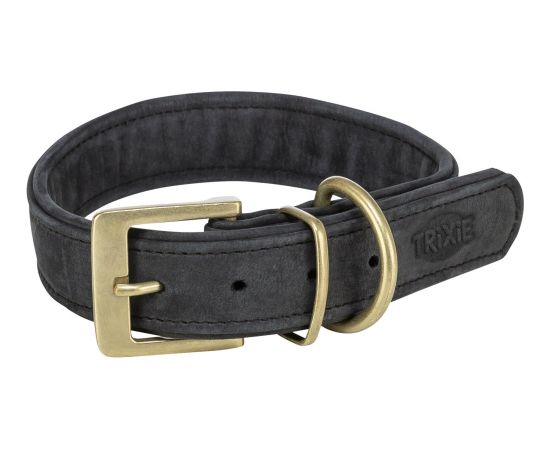 Trixie Pure, obro�a, dla psa, sk�rzana, czarna, S�M: 31�37 cm/30 mm