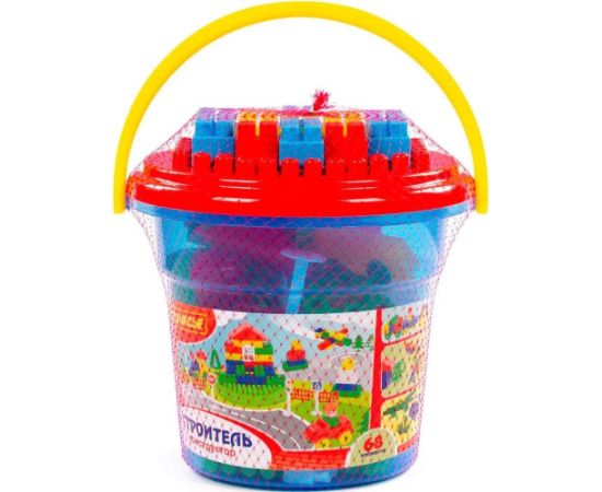 Polesie KLOCKI 68EL BUDOWNICZY MAXI W WIADER NIEB SIAT P