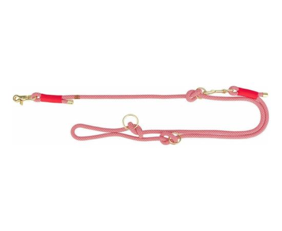 Regulowana smycz dla psa Trixie Soft Rope Czerwony Krem S S/XL