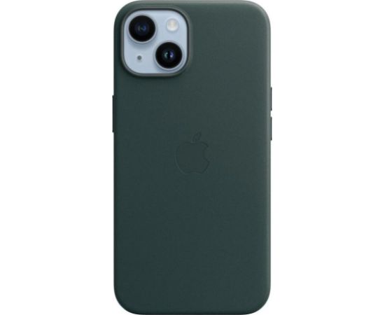 Apple -  MPP53FE/A Apple Leather Magsafe Cover for iPhone 14 Forest Green