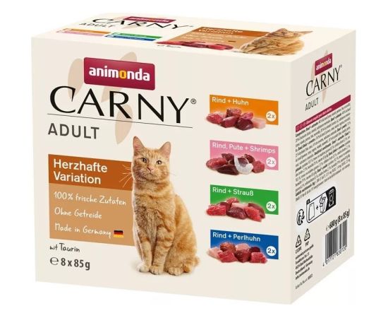 ANIMONDA Carny Adult Mix - wet cat food - 8x85g