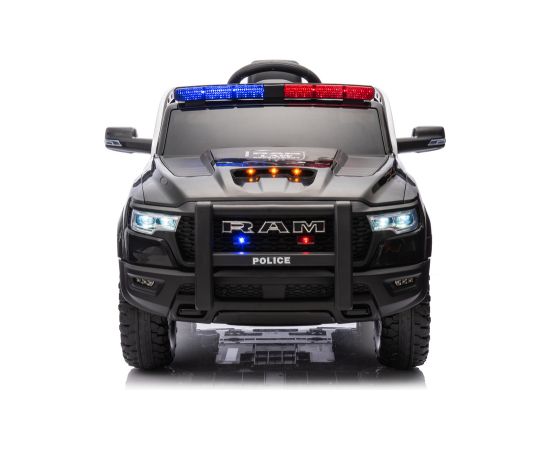 Lean Cars Battery Operated Car ZB618P Dodge Ram Police Black