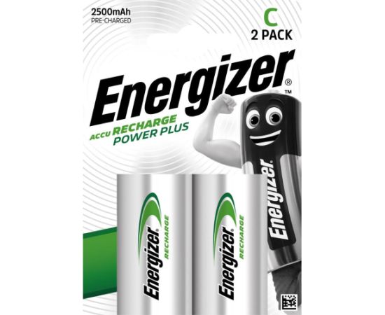 Uzlādējams akumulators HR14 (C) 1.2V 2500mAh Ni-Mh ENERGIZER (2vnt blister)