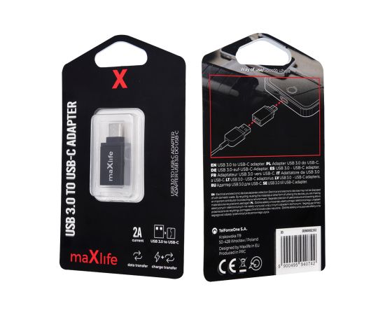 Maxlife USB 3.0 uz USB-C adapteris