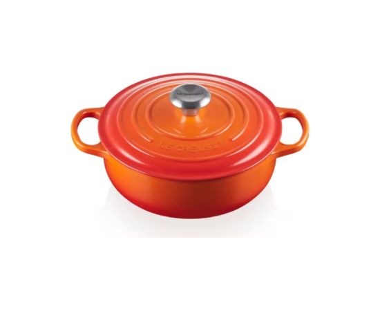 Le Creuset Чугунная круглая кастрюля Ø24 см / 3,4 л оранжевая
