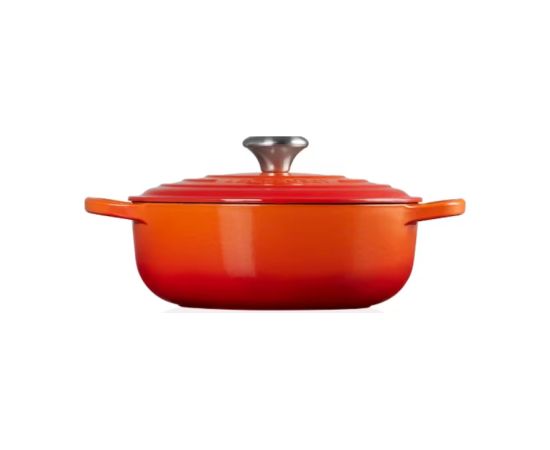 Le Creuset Чугунная круглая кастрюля Ø24 см / 3,4 л оранжевая