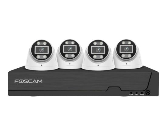 Foscam FNA108 E T4 2T (black, FNA108E 8-channel PoE NVR, 4x T8EP camera)