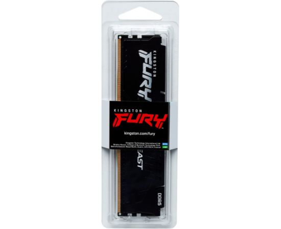 Kingston FURY DDR5 - 16GB - 6000 - CL - 30, Single RAM (black, KF560C30BBE-16, Fury Beast, INTEL XMP, AMD EXPO)