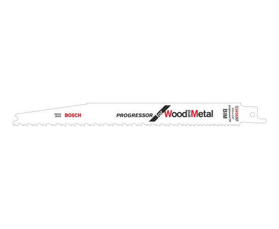Bosch sabre saw blade S 3456 XF Progressor for Wood and Metal, 100 pieces (length 200 mm)