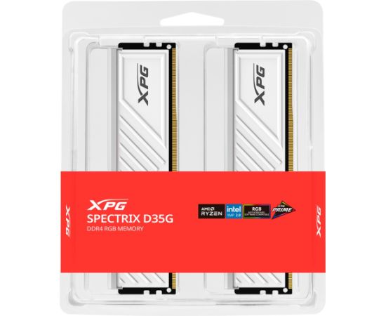 ADATA DDR4 - 16GB - 3200 - CL -16 (2x 8 GB) dual kit, RAM (white, AX4U32008G16A-DTWHD35G, XPG Spectrix D35G, INTEL XMP)
