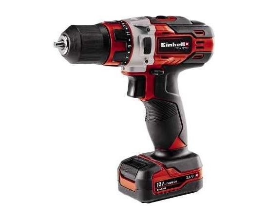 Einhell cordless drill TE-CD 12/1 Li (red / black, Li-ion battery 2Ah)