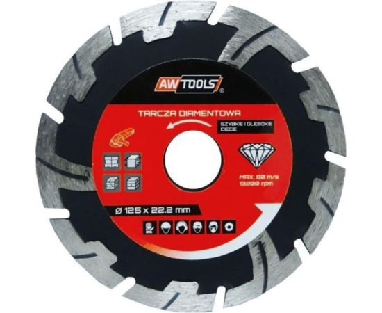 Dimanta griešanas disks AWTools AW45404; 230x22,2 mm