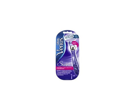 Gillette Venus Swirl Flexball - Shaver for Women + 1 replacement head