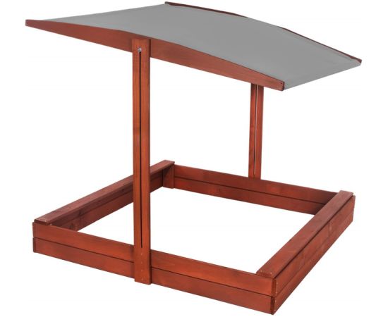 Slēgta smilšu kaste ar soliem un jumtu Springos SBP140RSET02 140x140 cm