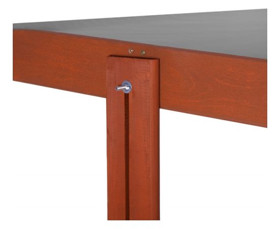 Slēgta smilšu kaste ar soliem un jumtu Springos SBP140RSET02 140x140 cm