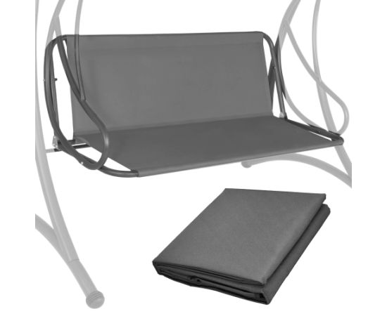 Dārza šūpoles sēdekļa materiāls Springos GS1000 155 x 100 cm ūdensnecaurlaidīgs audums, pelēks