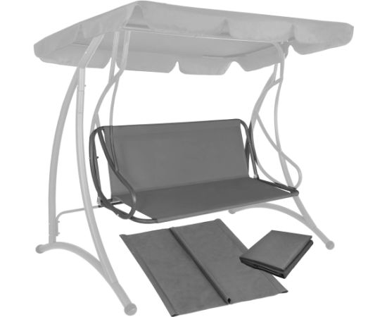 Dārza šūpoles sēdekļa materiāls Springos GS1000 155 x 100 cm ūdensnecaurlaidīgs audums, pelēks