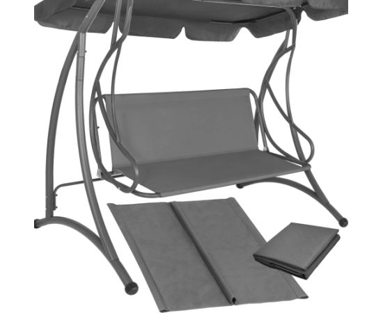 Dārza šūpoles sēdekļa materiāls Springos GS1004 110 x 90 cm, ūdensnecaurlaidīgs audums, pelēks