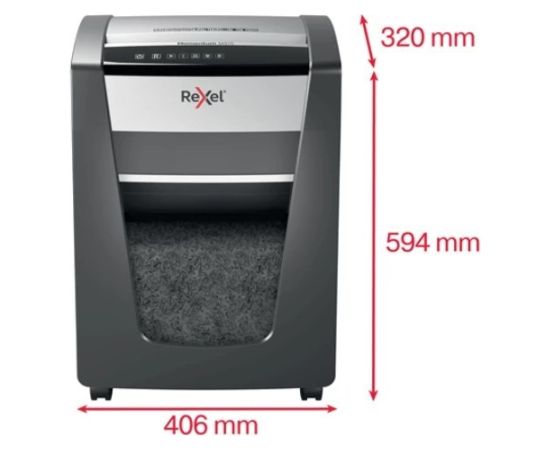 Rexel Momentum M515 paper shredder Micro-cut shredding 1.5 cm Black