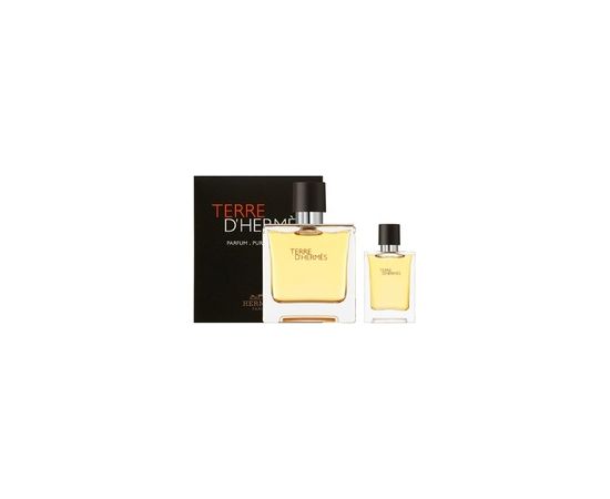 Terre D'Hermes Pure Perfume Gift set Parfum 75 ml and miniature 12.5 ml 75ml