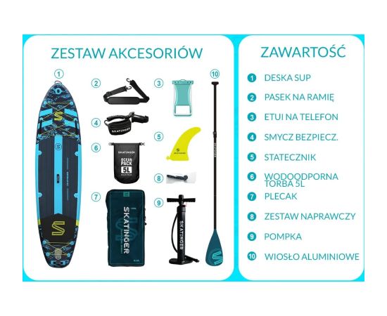 Bestway Deska SUP Asiaticus 350x89x15 cm (11'6'') yoga