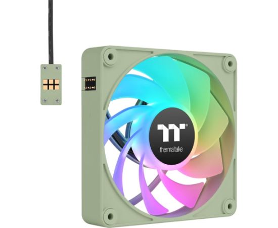 Thermaltake CT120 EX Reverse ARGB Sync PC Cooling Fan, Case Fan (Light Green, Pack of 3)