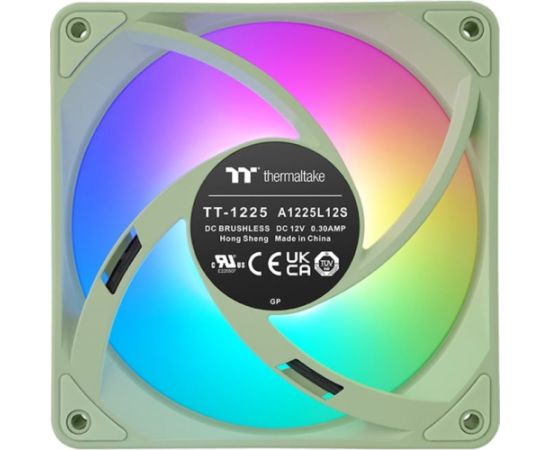 Thermaltake CT120 EX Reverse ARGB Sync PC Cooling Fan, Case Fan (Light Green, Pack of 3)
