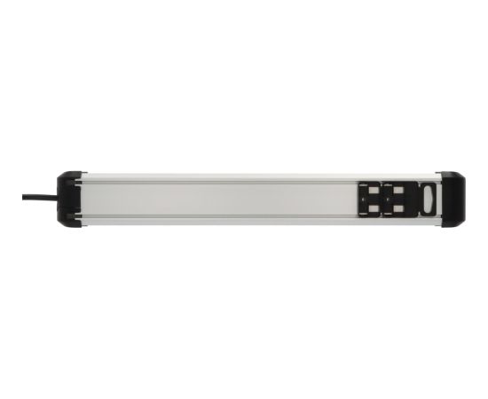 Brennenstuhl Premium-Protect-Line 6-way power strip (black/aluminium, 5 metres, 60,000A surge protection)