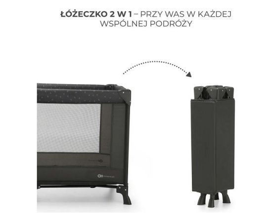 Kinderkraft Łóżeczko turystyczne JOY LIGHT GREY