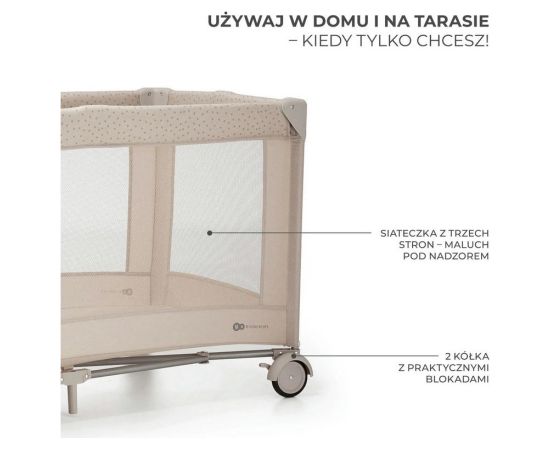 Kinderkraft Joy 2 łóżeczko turystyczne beżowy
