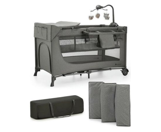 KinderKraft Łóżeczko turystyczne JOY 2 DARK GREY