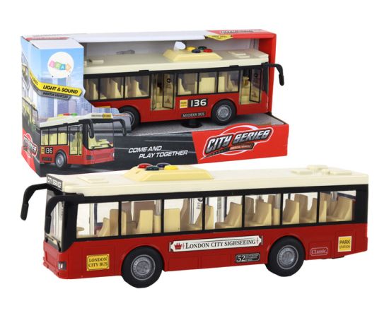Autobuss 28 cm, ar piedziņu (skaņas, gaisma) 56187