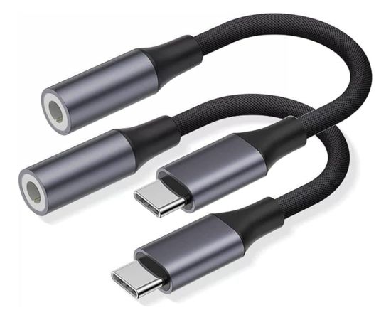 RoGer USB-C to AUX 3,5mm Цифровой аудио aдаптер для телефонов Samsung, Google, OnePlus (DAC 24bit 48KHz)