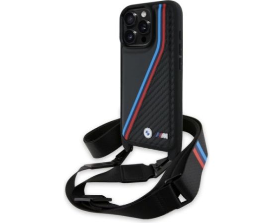BMW M Edition Carbon Tricolor Lines Защитный Чехол для Apple iPhone 16 Pro Max