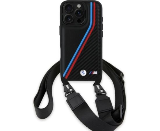 BMW M Edition Carbon Tricolor Lines Защитный Чехол для Apple iPhone 16 Pro Max