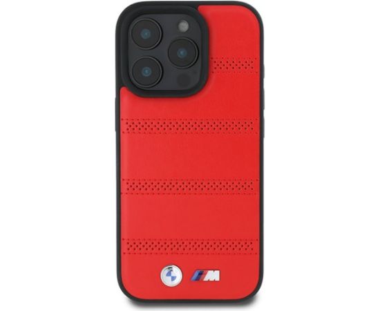BMW M Perforated And Stitched Line MagSafe Aizsargapvalks priekš Apple iPhone 16 Pro