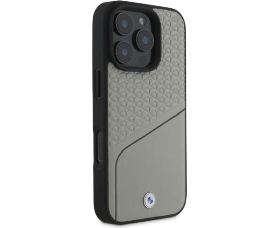 BMW Signature Leather Textured & Line MagSafe Защитный Чехол для Apple iPhone 16 Pro