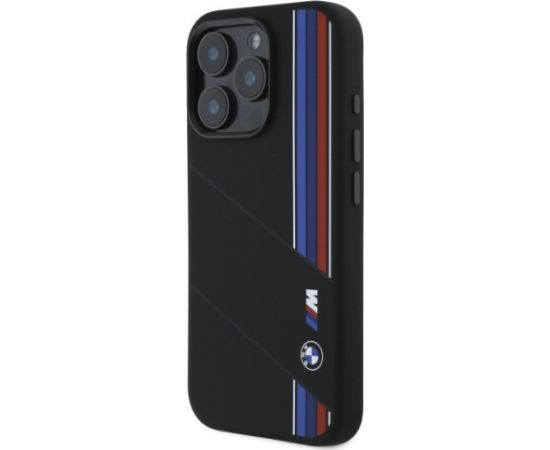 BMW Silicone Cut Tricolor Lines MagSafe Aizsargapvalks priekš Apple iPhone 16 Pro