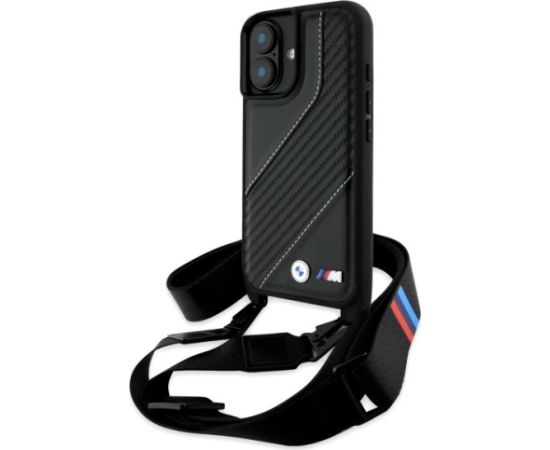BMW M Edition Carbon Stripe & Strap Защитный Чехол для Apple iPhone 16 Plus