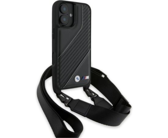BMW M Edition Carbon Stripe & Strap Защитный Чехол для Apple iPhone 16 Plus