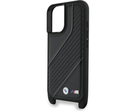 BMW M Edition Carbon Stripe & Strap Защитный Чехол для Apple iPhone 16 Plus