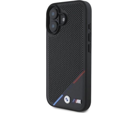 BMW M Perforated Tricolor Line MagSafe Aizsargapvalks priekš Apple iPhone 16 Plus