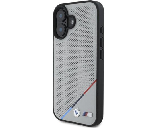 BMW M Perforated Tricolor Line MagSafe Aizsargapvalks priekš Apple iPhone 16